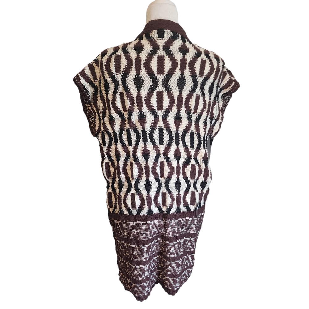 Anthropologie | Knitted & Knotted Pocketed Open Front Twisted Knit Cardigan - Picture 5 of 10